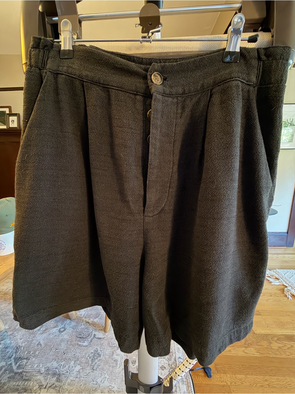 LACAUSA Black Tailored Women's Bermuda Shorts